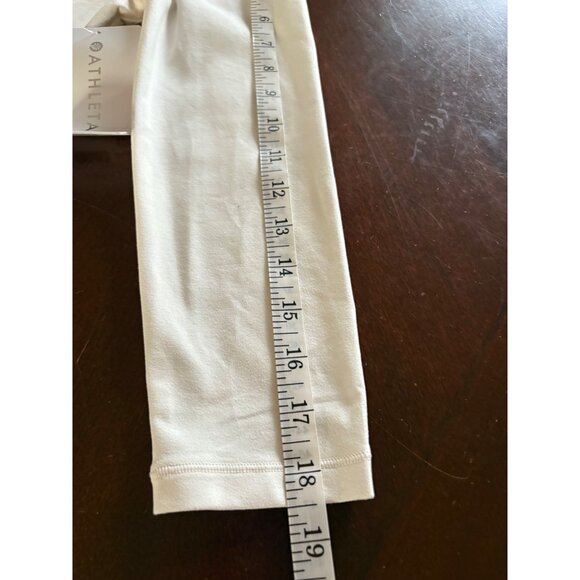 Athleta NWT Shanti Scoop 3/4 Sleeve Top Magnolia White Size Small - Picture 13 of 13